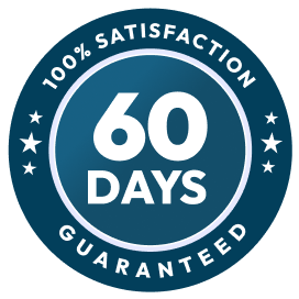 60 days satisfaction guaranteed badge
